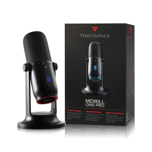 Microphone Thronmax Mdrill One Jet Black 48Khz-2