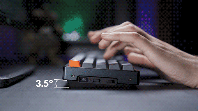 Thiết kế Ergonomic của bàn phím K12 sẽ mang đến cho bạn cảm giác sử dụng vô cùng thoải mái