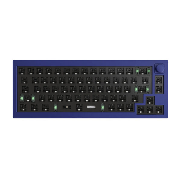 Keychron-Q2-custom-mechanical-keyboard-barebone-knob-version-blue