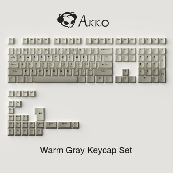 set-keycap-akko-warm-gray-pbt-double-shot-cherry-profile-132-nut
