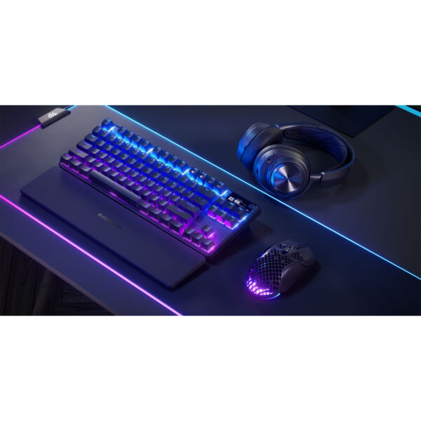 Bàn phím cơ Steelseries Apex Pro TKL Omnipoint Wireless Keyboard US + Magnetic Wrist Rest